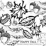 happy fall leaves coloring